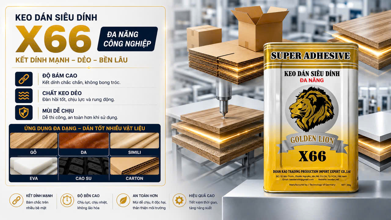 keo dán đa năng X66 mùi nhẹ dễ chịu