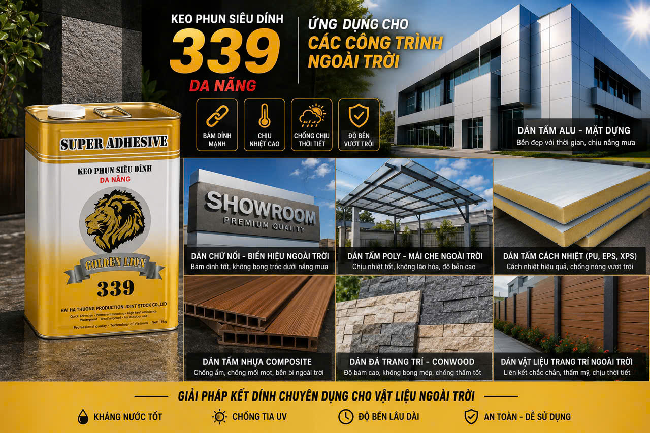 keo phun đa năng chịu nhiệt 339