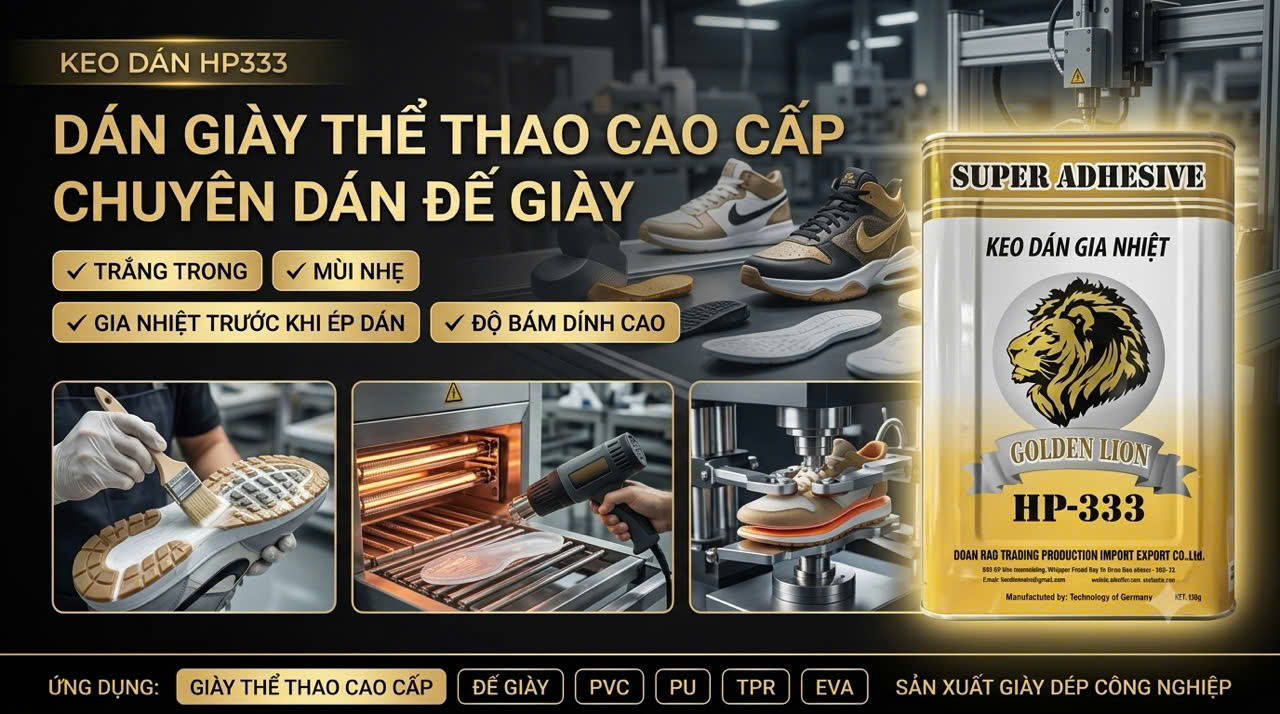 Keo dán gia nhiệt HP-333 dán giày thể thao